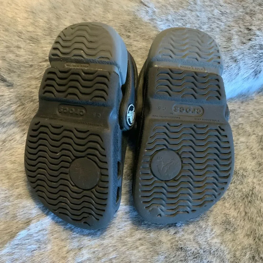 Crocs Kids Black Clogs Size 5C